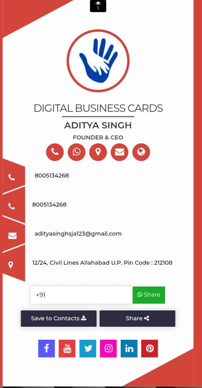 Myonecards business template