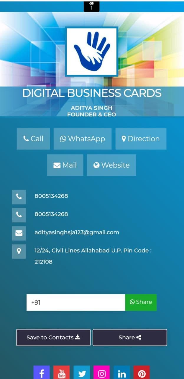 Myonecards business template