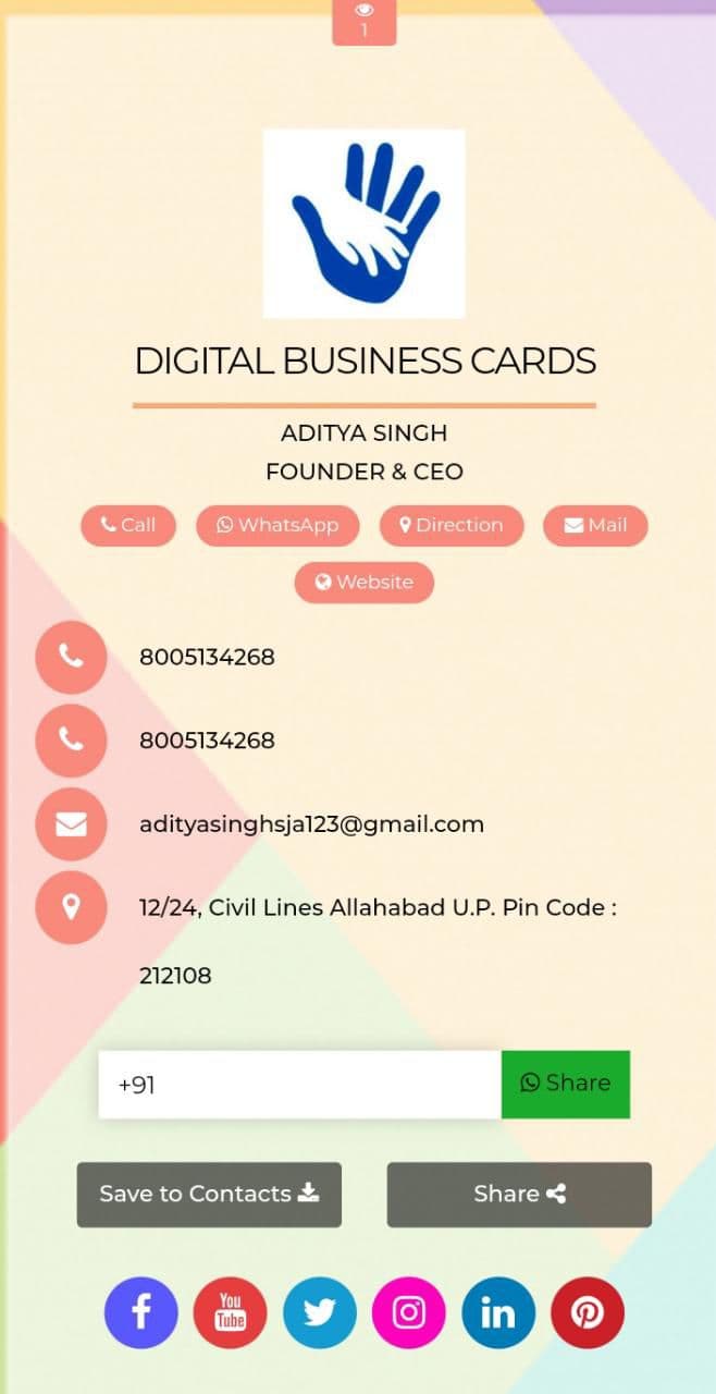 Myonecards business template